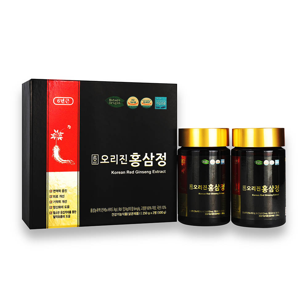 네이처오리진 홍삼정 250g 2병 +선물용 쇼핑백 포함